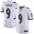 Men & Youth #9 Justin Tucker Baltimore Ravens Color Rush Limited White Jersey