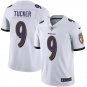 Men & Youth #9 Justin Tucker Baltimore Ravens Color Rush Limited White Jersey