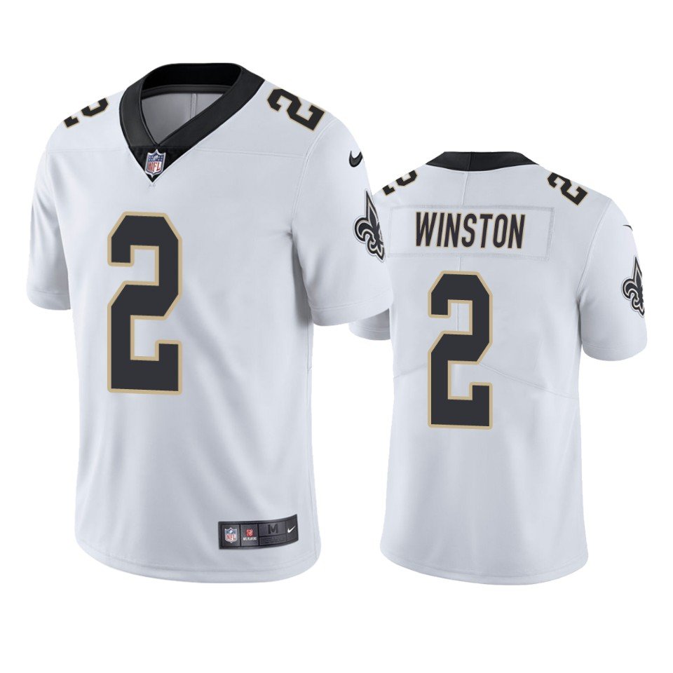 Men & Youth #2 Jameis Winston New Orleans Saints Color Rush Limited White Jersey