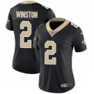 Women's #2 Jameis Winston New Orleans Saints Color Rush Limited Black Jersey
