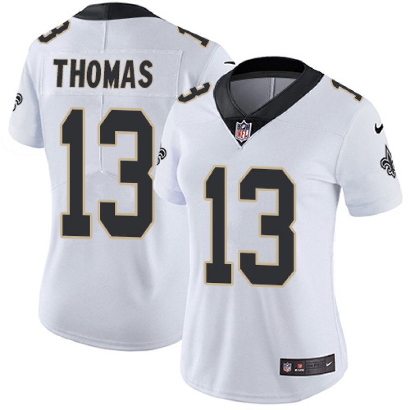 Women's #13 Michael Thomas New Orleans Saints Color Rush Limited White Jersey
