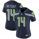 Women's #14 D.K. Metcalf Seattle Seahawks Color Rush Limited Navy Blue Jersey
