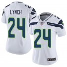 Women's #24 Marshawn Lynch Seattle Seahawks Color Rush Limited White Jersey