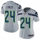 Women's #24 Marshawn Lynch Seattle Seahawks Color Rush Limited Gray Jersey