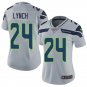 Women's #24 Marshawn Lynch Seattle Seahawks Color Rush Limited Gray Jersey