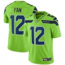 Men & Youth #12 Fan Seattle Seahawks Color Rush Limited Green Jersey