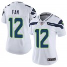 Women's #12 Fan Seattle Seahawks Color Rush Limited White Jersey