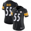 Women's #55 Devin Bush Pittsburgh Steelers Color Rush Limited Black Jersey