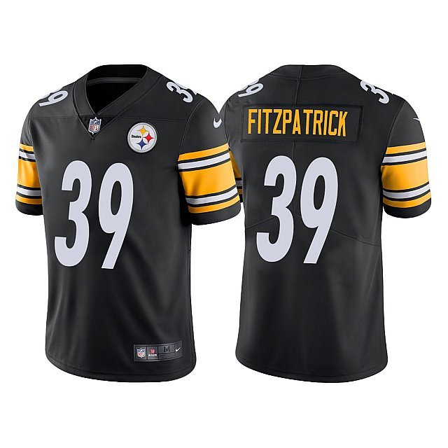 Men & Youth #39 Minkah Fitzpatrick Pittsburgh Steelers Color Rush Limited Black Jersey