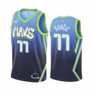 Men & Youth #77 Luka Doncic Dallas Mavericks City Edition Blue Jersey