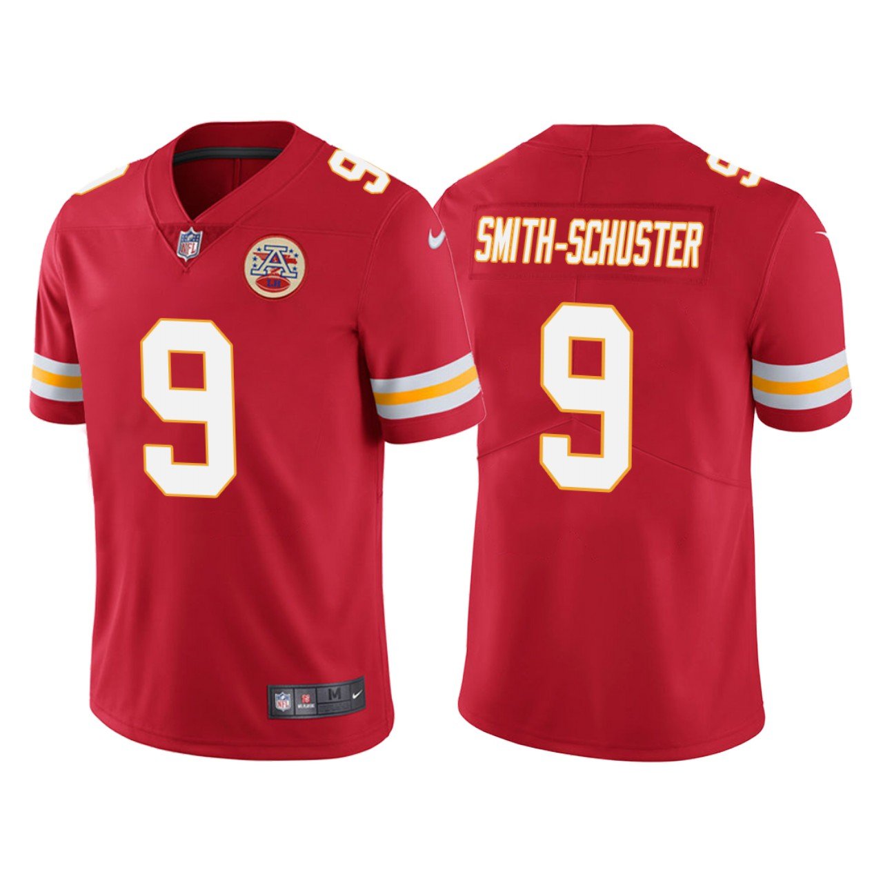 Men & Youth #9 JuJu Smith-Schuster Kansas City Chiefs Color Rush Limited Red Jersey