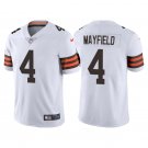 Men & Youth #4 Deshaun Watson Cleveland Browns Color Rush Limited White Jersey