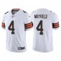 Men & Youth #4 Deshaun Watson Cleveland Browns Color Rush Limited White Jersey