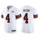 Men & Youth #4 Deshaun Watson Cleveland Browns 1946 Throwback Limited White Jersey
