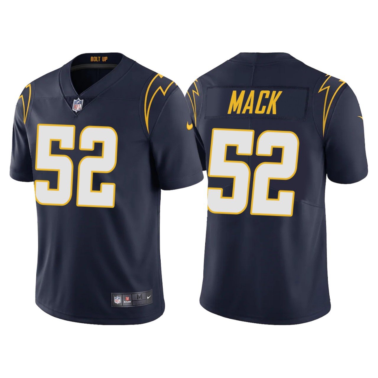 Men & Youth #52 Khalil Mack Los Angeles Chargers Color Rush Limited Navy Blue Jersey