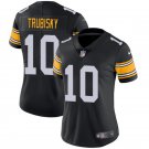 Women's #10 Mitchell Trubisky Pittsburgh Steelers Color Rush Limited Black Jersey