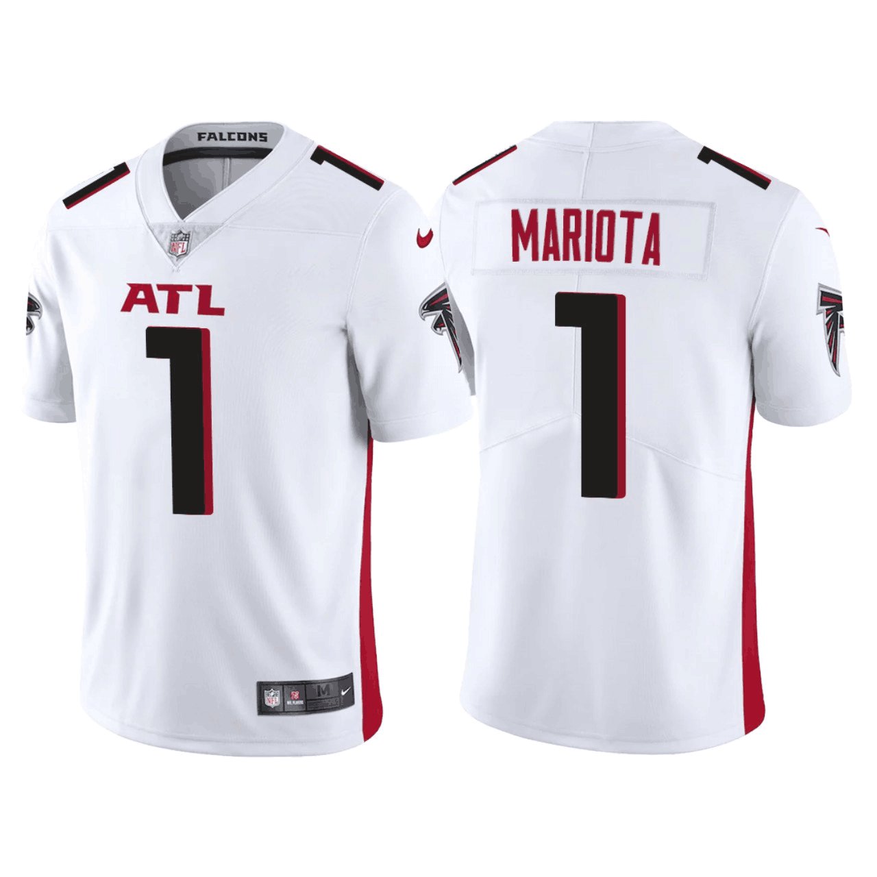Men & Youth #1 Marcus Mariota Atlanta Falcons Color Rush Limited White Jersey
