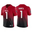 Men & Youth #1 Marcus Mariota Atlanta Falcons Color Rush Limited Red Jersey