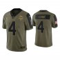 Men & Youth #4 Dalvin Cook Minnesota Vikings 2021 Salute to Service Limited Olive Jersey