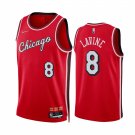 Men & Youth #8 Zach LaVine Chicago Bulls 75th Season Anniversary City Edition Red Jersey