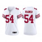 Women's #54 Fred Warner San Francisco 49ers 2022 White Game Jersey