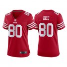 Women's #80 Jerry Rice San Francisco 49ers 2022 Red Game Jersey