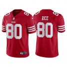 Men & Youth #80 Jerry Rice San Francisco 49ers 2022 Color Rush Limited Red Jersey