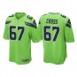 Men & Youth #67 Charles Cross Seattle Seahawks 2022 NFL Draft Game Green Jersey
