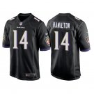 Men & Youth #14 Kyle Hamilton Baltimore Ravens 2022 NFL Draft Game Black Jersey