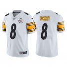 Men & Youth #8 Kenny Pickett Pittsburgh Steelers 2022 NFL Draft Color Rush Limited White Jersey