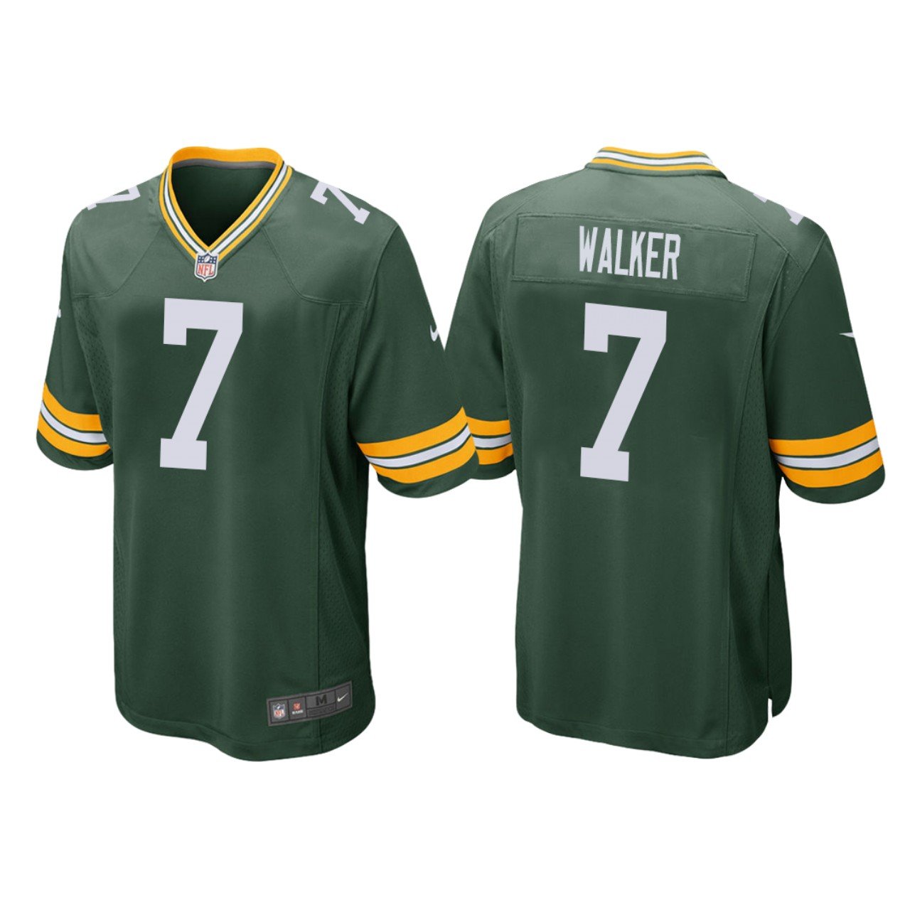 Men & Youth #7 Quay Walker Green Bay Packers 2022 NFL Draft Game Green Jersey