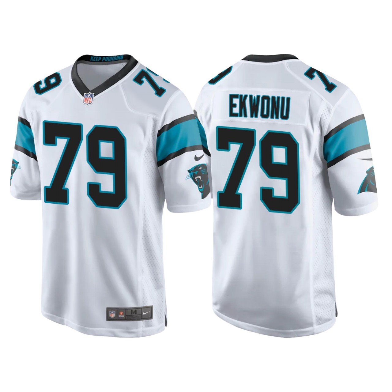 Men & Youth #79 Ikem Ekwonu Carolina Panthers 2022 NFL Draft Color Rush Limited White Jersey