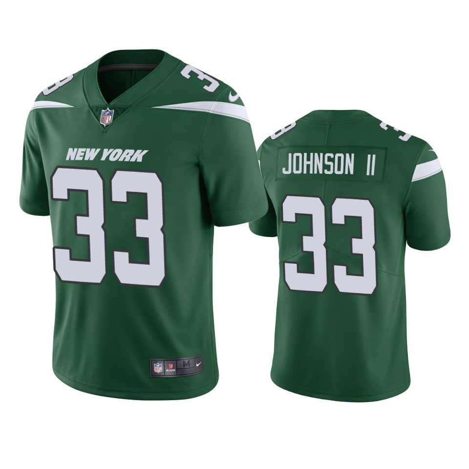 Men & Youth #33 Jermaine Johnson II New York Jets 2022 NFL Draft Color Rush Limited Green Jersey