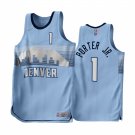 Men & Youth #1 Michael Porter Jr. Denver Nuggets 2022-23 Earned Edition Blue Jersey