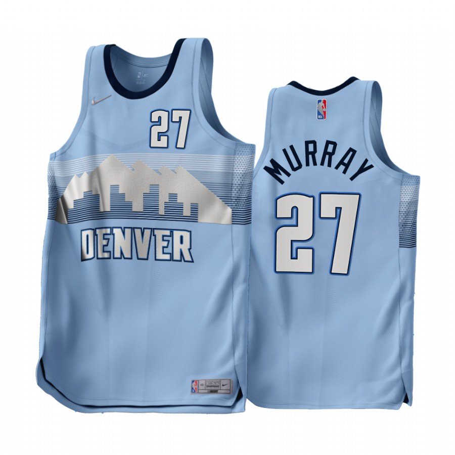 Men & Youth #27 Jamal Murray Denver Nuggets 2022-23 Earned Edition Blue Jersey