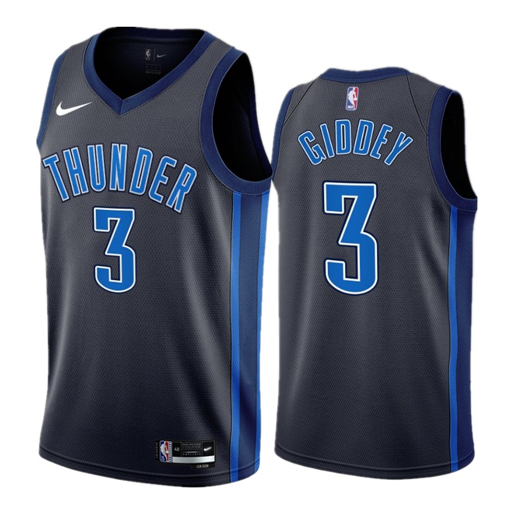 Men & Youth #3 Josh Giddey Oklahoma City Thunders 2022/23 City Edition Black Jersey