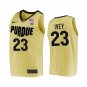 Men's #23 Jaden Ivey Purdue Boilermakers College Basketball Yellow Jersey