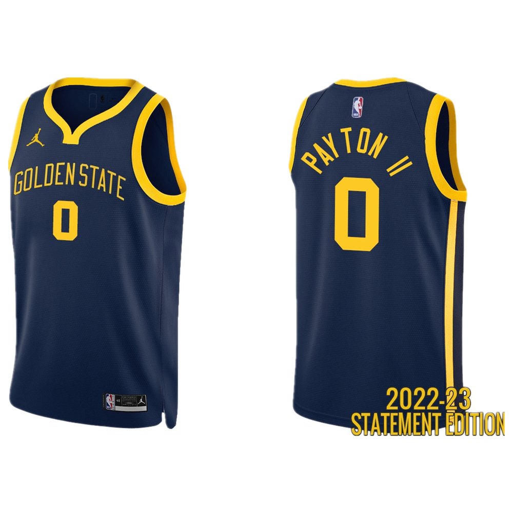 Men & Youth #Gary Payton II Golden State Warriors 2022/23 Statement Edition Navy Jersey