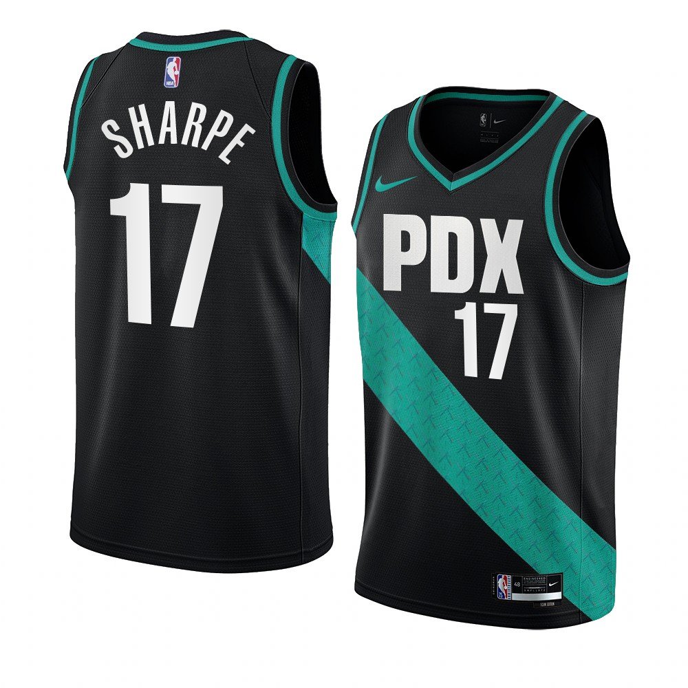 Men & Youth #17 Shaedon Sharpe Portland Trail Blazers 2022-23 City Edition Black Jersey