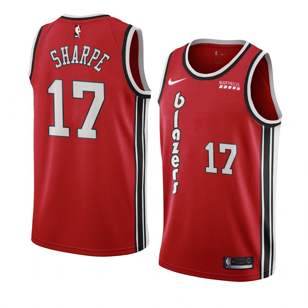 Men & Youth #17 Shaedon Sharpe Portland Trail Blazers Classic Edition Red Jersey