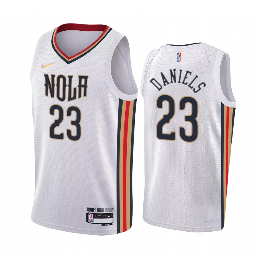 Men & Youth #23 Dyson Daniels New Orleans Pelicans City Edition White Jersey