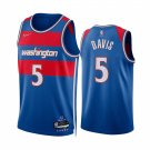Men & Youth #5 Johnny Davis Washington Wizards City Edition Blue Jersey