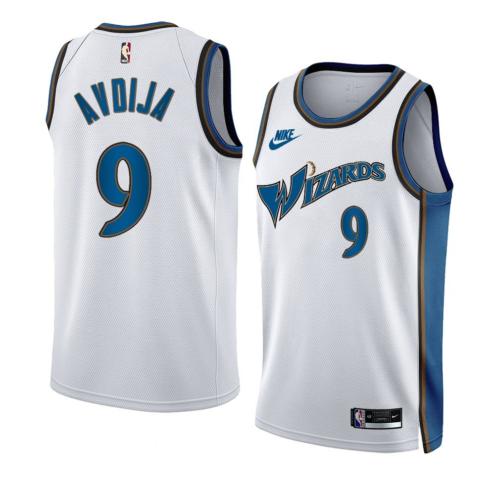 Men & Youth #9 Deni Avdija Washington Wizards 2022-23 Classic Edition White Jersey