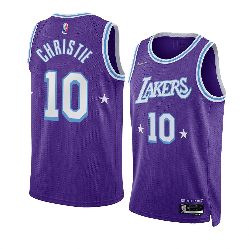 Men & Youth #10 Max Christie Los Angeles Lakers City Edition Purple Jersey