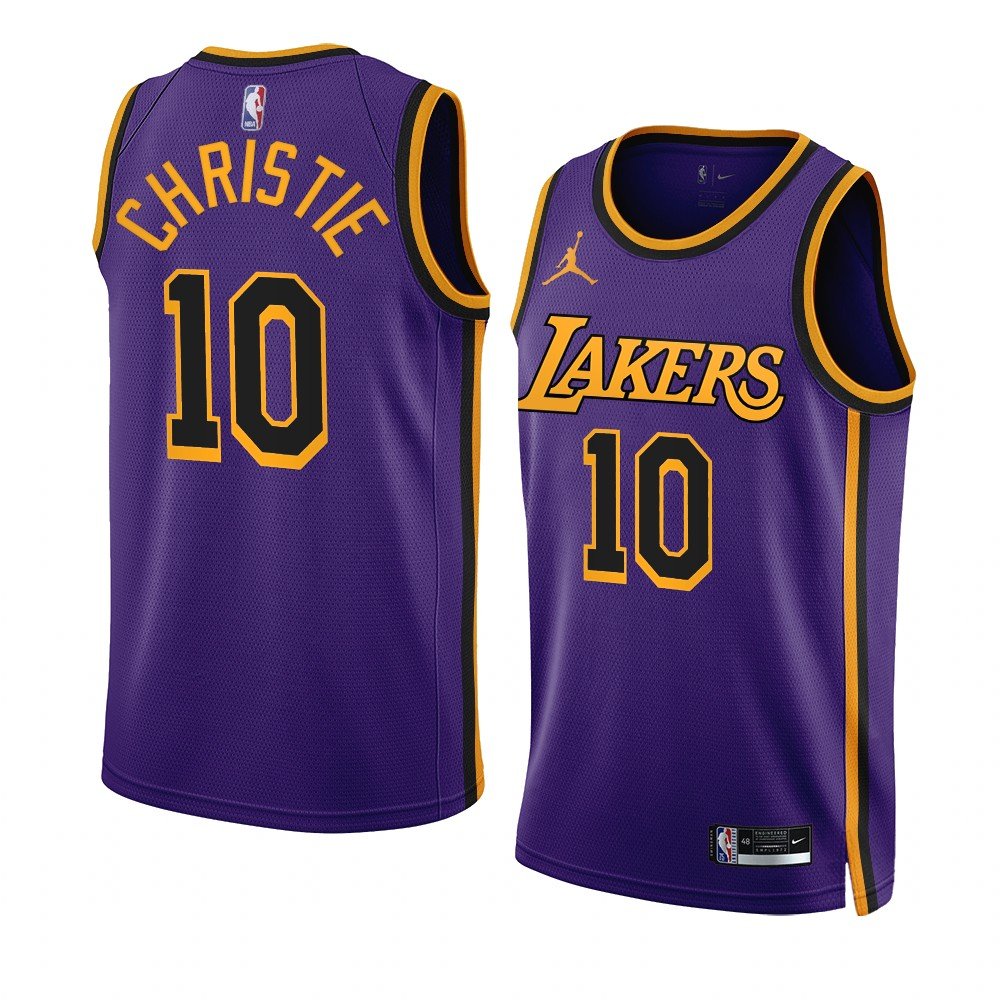 Men & Youth #10 Max Christie Los Angeles Lakers 2022-23 Statement Edition Purple Jersey