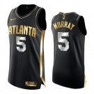 Men & Youth #5 Dejounte Murray Atlanta Hawks Black Golden Edition Jersey