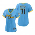Women's #71 Josh Hader Milwaukee Brewers 2022 City Connect Blue Jersey