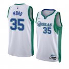 Men & Youth #35 Christian Wood Dallas Mavericks City Edition White Jersey