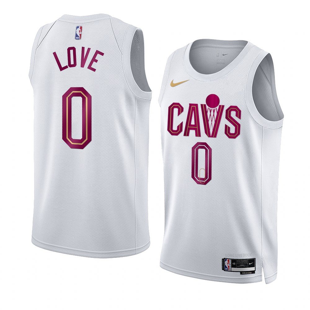 Men & Youth #0 Kevin Love Cleveland Cavaliers 2022/23 Association Edition White Jersey