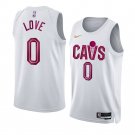 Men & Youth #0 Kevin Love Cleveland Cavaliers 2022/23 Association Edition White Jersey